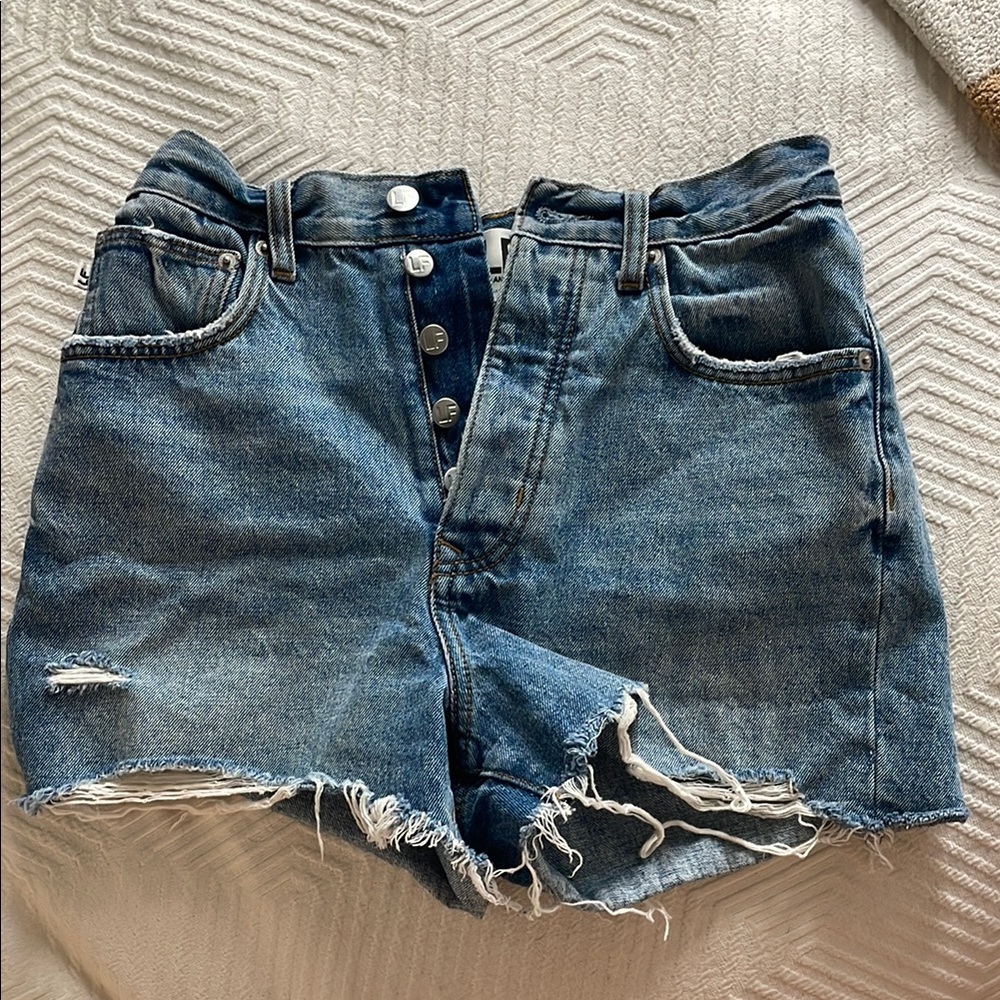 LF Denim High-Waisted Jean Shorts